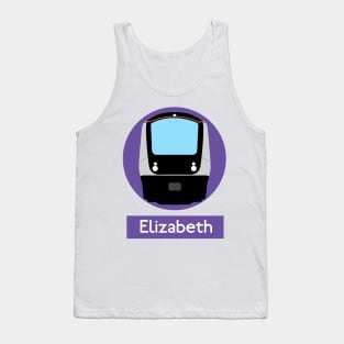 London Underground Subway Elizabeth Line Tank Top